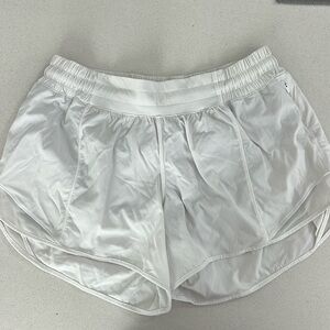 White hotty hot 4 inch shorts